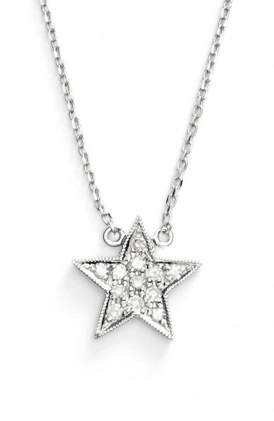 Dana Rebecca Designs Diamond Julianne Himiko Star Necklace In 14k White Gold, 16 In White Gold