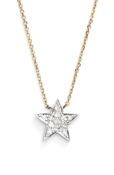 Shop Dana Rebecca Designs 'julianne Himiko' Diamond Star Pendant Necklace In Yellow Gold/ White Gold