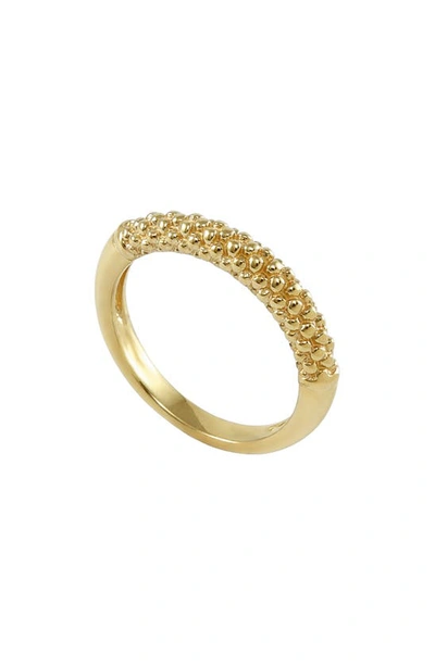 Shop Lagos Caviar Band Ring In Gold