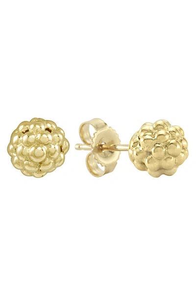 Shop Lagos Caviar 18k Gold Stud Earrings