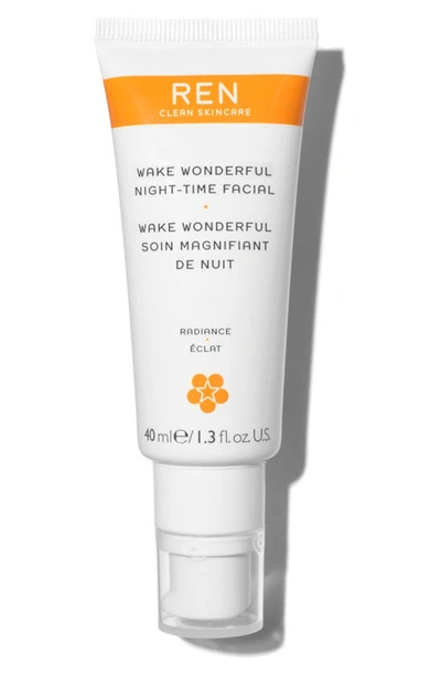 Shop Ren Wake Wonderful Night-time Facial Exfoliating Treatment