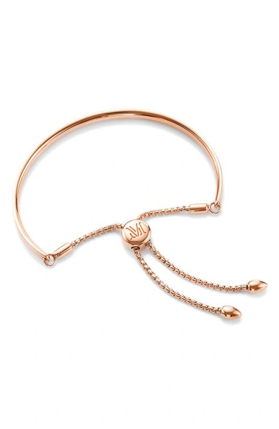 Shop Monica Vinader Fiji Chain Bracelet In Rose Gold