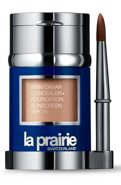 La Prairie Skin Caviar Concealer And Foundation Sunscreen Spf 15, 1.0 Oz./30 ml In Creme Peche