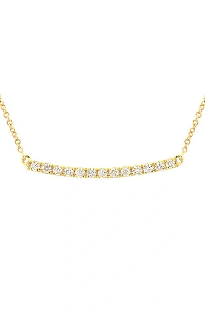 Bony Levy Stick Pavé Diamond Bar Necklace In Yellow Gold