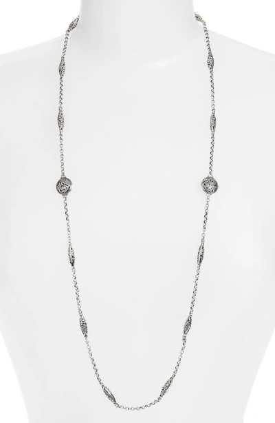 Shop Konstantino 'silver Classics' Long Filigree Station Necklace