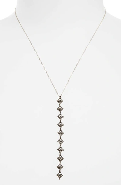 Shop Armenta New World Crivelli Diamond Y-necklace In Champagne/ Black