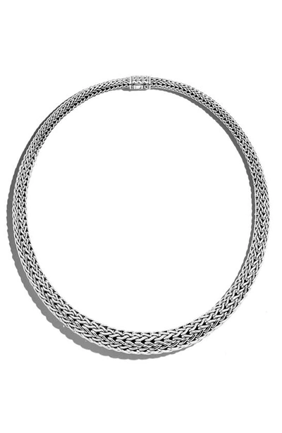 Shop John Hardy Classic Chain Graduated Necklace In Silver
