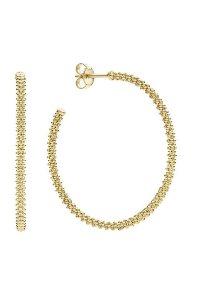 Shop Lagos Caviar Gold Hoop Earrings