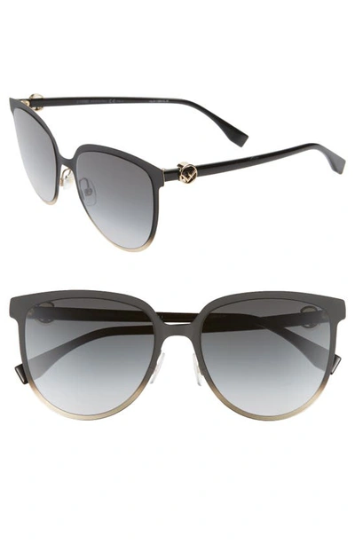 Shop Fendi 57mm Sunglasses In Black