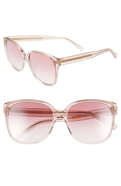 Shop Rebecca Minkoff Jane1 57mm Sunglasses In Pink