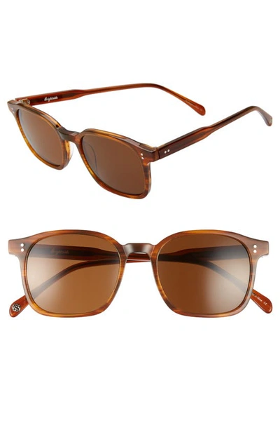 Shop Brightside Dean 51mm Square Sunglasses In Brandy/ Brown