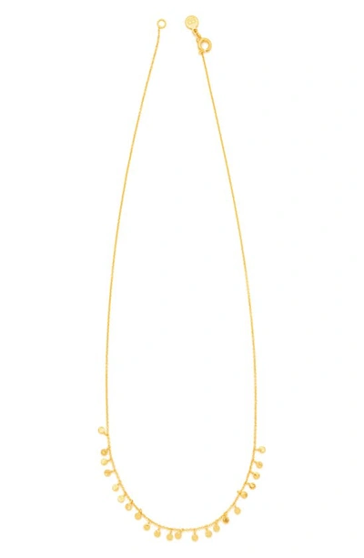 Shop Gorjana 'chloe' Mini Strand Necklace In Gold