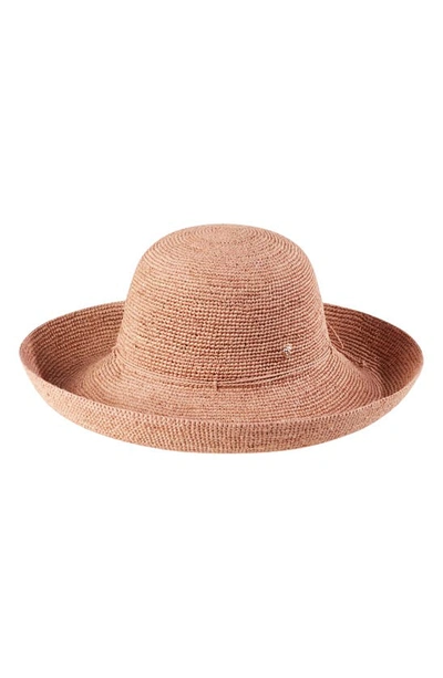Shop Helen Kaminski 'provence 12' Packable Raffia Hat In Light Musk