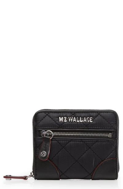Shop Mz Wallace Mini Crosby Wallet In Black