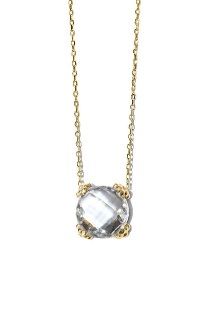 Shop Anzie Dew Drop Cluster Topaz Pendant Necklace In Gold