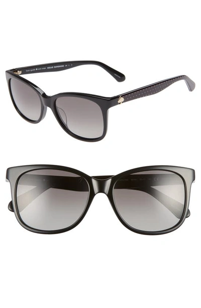 Shop Kate Spade Danalyn 54mm Polarized Sunglasses In Black Polarized