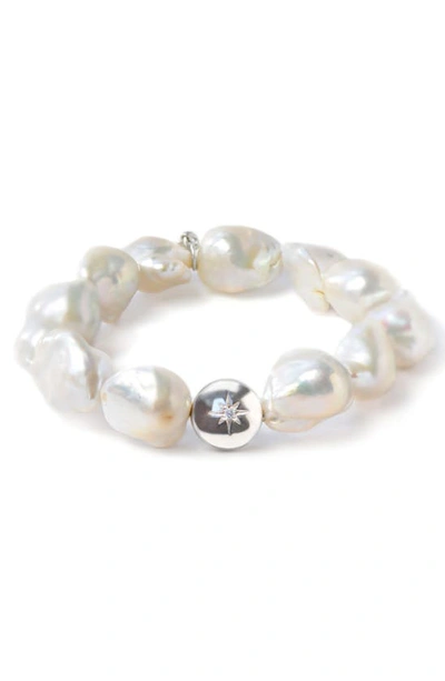 Shop Anzie Boheme Bead Bracelet In Pearl