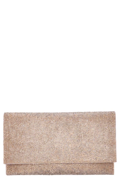 Shop Nina Crystal Clutch In Gold