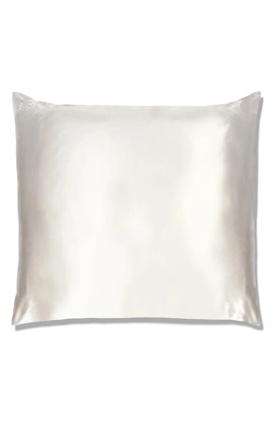 Shop Slip Pure Silk Euro Pillowcase In White