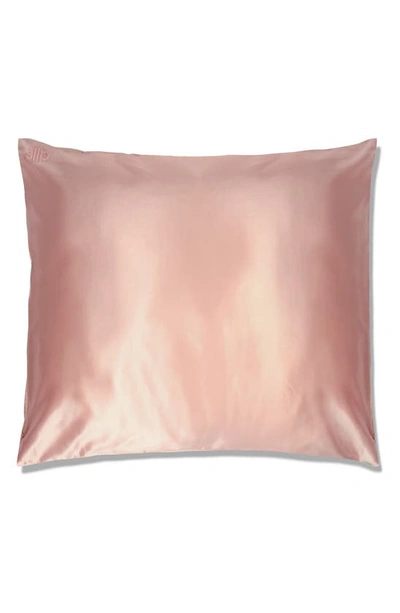 Shop Slip Pure Silk Euro Pillowcase In Pink