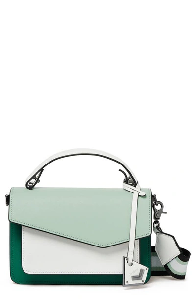 Shop Botkier Cobble Hill Leather Crossbody Bag In Ivy Colorblock