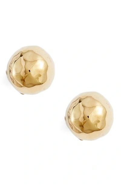 Ippolita Glamazon 18k Yellow Gold Small Hammered Ball Studs In Gold