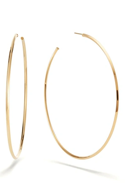 Shop Lana Jewelry Casino Hollow Hoop Earrings In Yellow Gold