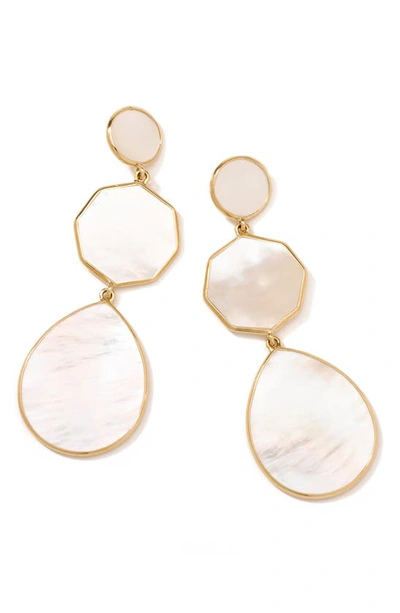 Shop Ippolita Rock Candy Drop Earrings In Gold/ Pearl