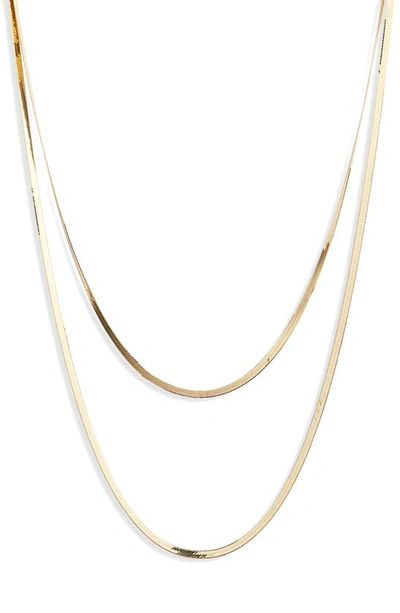 Shop Lana Jewelry Jewelry Liquid Gold Double Layered Necklace In Yellow Gold