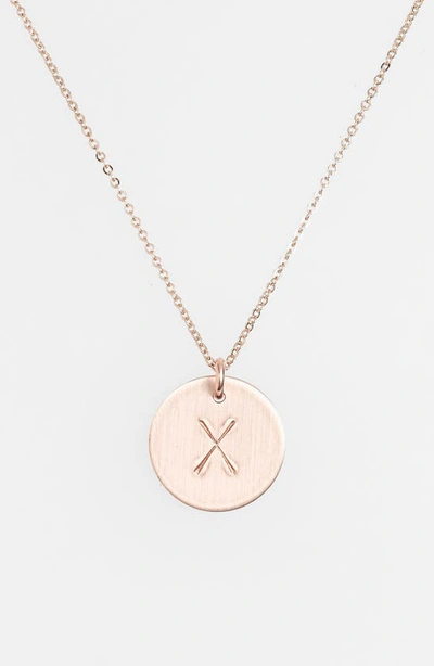Shop Nashelle 14k-gold Fill Initial Disc Necklace In 14k Gold Fill X