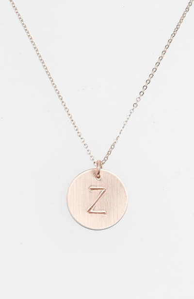 Shop Nashelle 14k-gold Fill Initial Disc Necklace In 14k Gold Fill Z