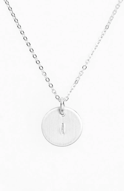 Shop Nashelle Sterling Silver Initial Mini Disc Necklace