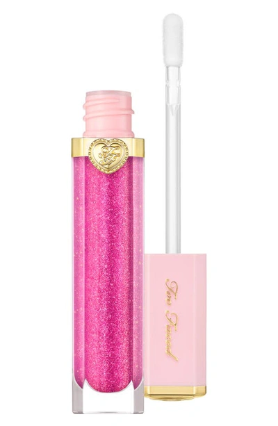 Shop Too Faced Rich & Dazzling High Shine Sparkling Lip Gloss In Hustlin