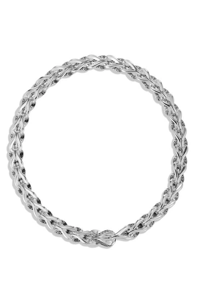 Shop John Hardy Asli Classic Chain Collar Necklace In Silver