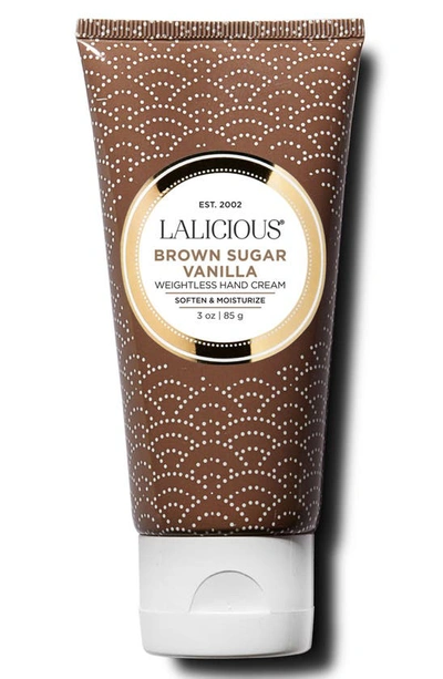 Lalicious Weightless Hand Cream In Sugar Brown Vanilla