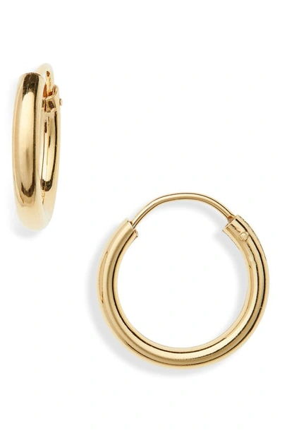Shop Argento Vivo Milano Sterling Hoop Earrings In Gold