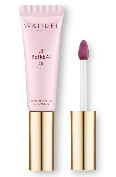 Shop Wander Beauty Lip Retreat Tinted Oil In Excursion (berry)