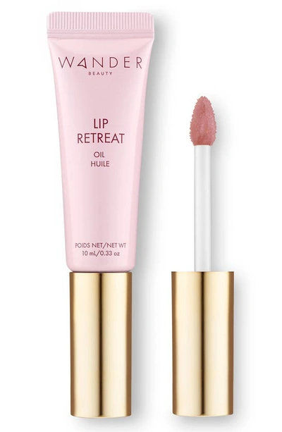 Shop Wander Beauty Lip Retreat Tinted Oil In Skinny Dip (nude)