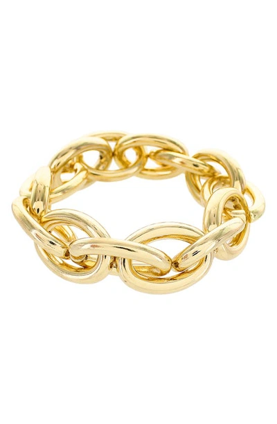 Shop Panacea Link Stretch Bracelet In Gold
