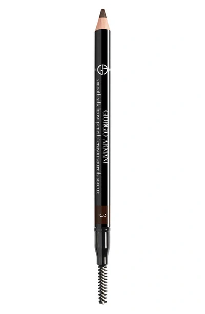 Shop Giorgio Armani Smooth Silk Eyebrow Pencil In 03 Wenge Wood