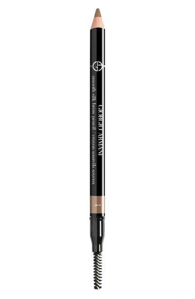 Shop Giorgio Armani Smooth Silk Eyebrow Pencil In 01 Sand Blonde