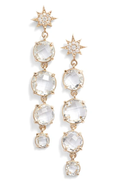 Shop Anzie North Star Drop Earrings In Gold