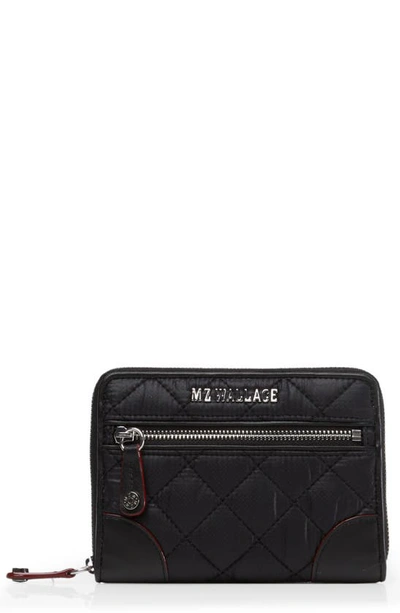 Shop Mz Wallace Small Crosby Wallet In Black