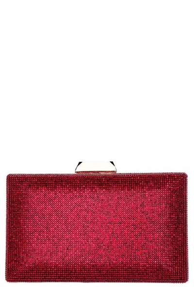 Shop Nina Desyre Crystal Minaudiere In Siam Red