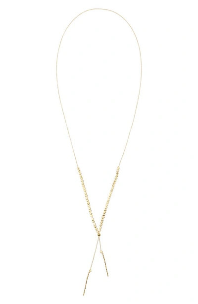 Shop Gorjana Chloe Adjustable Necklace In Gold
