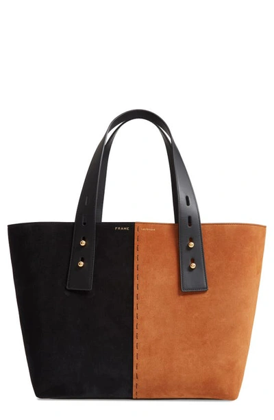 Shop Frame Les Second Medium Tote In Whiskey Multi