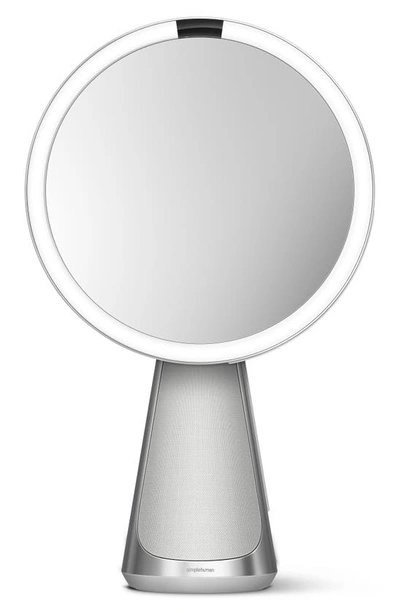 Shop Simplehuman Sensor Mirror Hi-fi Makeup Mirror In Metallic Silver