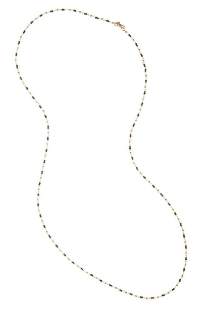 Shop Sethi Couture Leila Bead Wire Wrap Necklace In Yellow Gold/ Black Diamond