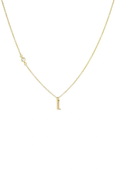 Shop Panacea Initial Pendant Necklace In Gold L