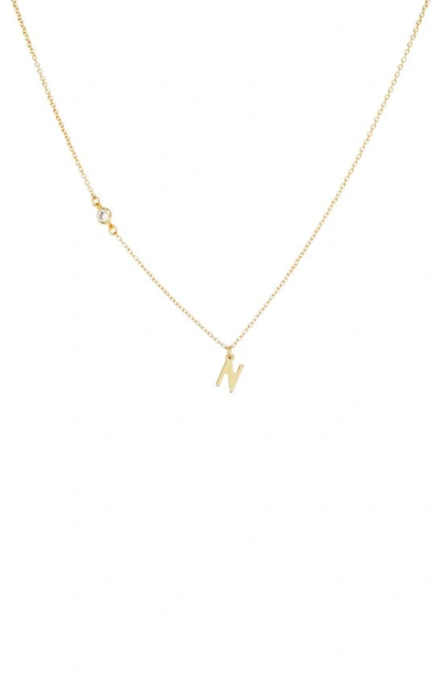 Shop Panacea Initial Pendant Necklace In Gold N